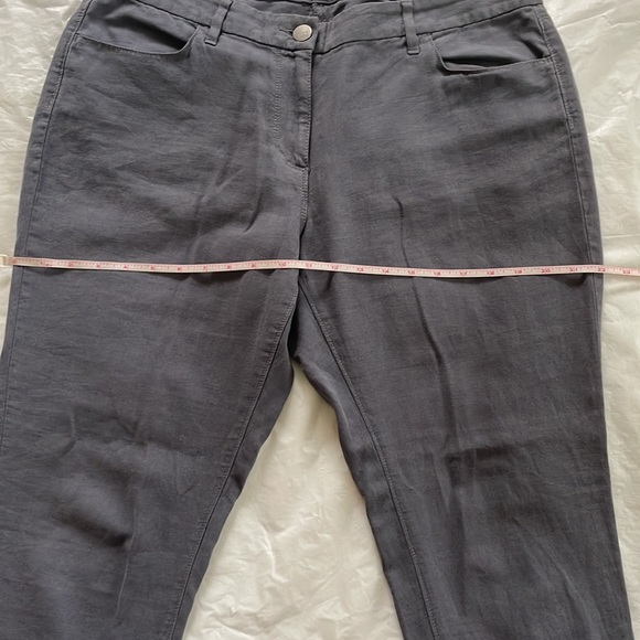 Ann Taylor Loft Linen Cotton Pants in Gray Size-Large NWOT - Picture 14 of 16